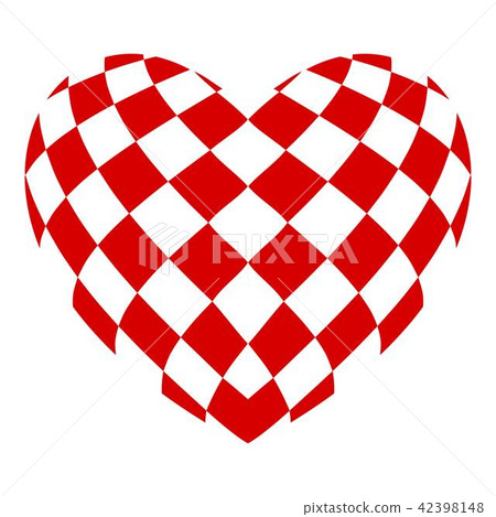 Chess heart icon, simple style 42398148