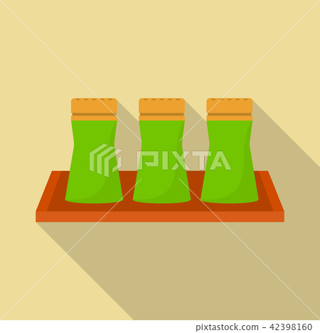 Spice container icon, flat style Spice container icon, flat style 42398160