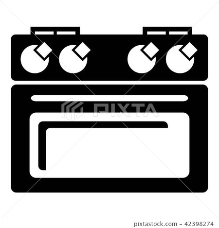 House oven icon, simple style 42398274
