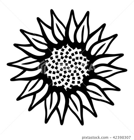 Garden flower icon, simple style 42398307