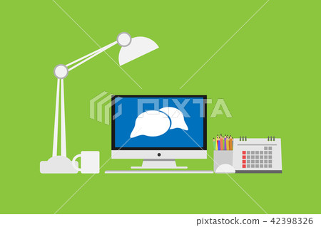 callout icon on Computer Monitor Vector 42398326
