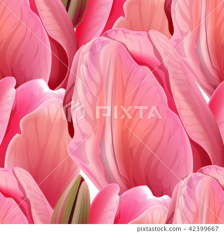 Seamless pattern with tulips flowers. Seamless pattern with tulips flowers. 42399667