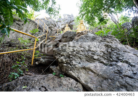 Buddha on a stone platform 42400463