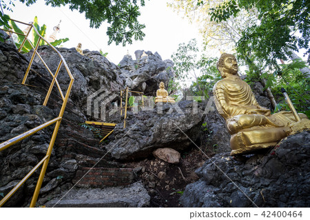 Buddha on a stone platform 42400464