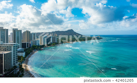 Hawaii Honolulu Waikiki Beach Diamond Head 42401205