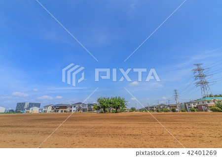 Yotsukaido-shi的領域的風景在春天 42401269
