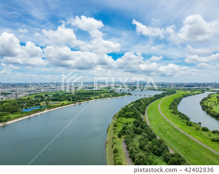 戶田市土滿綠公園鳥瞰圖，俯瞰西湖市中心 42402836