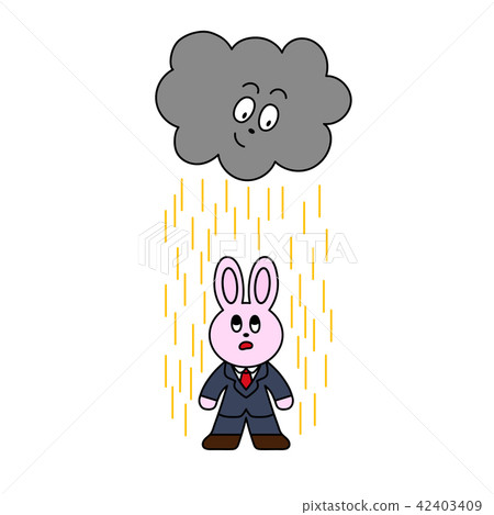 Business rabbits attacked by guerilla spaghetti Business rabbits attacked by guerilla spaghetti 42403409