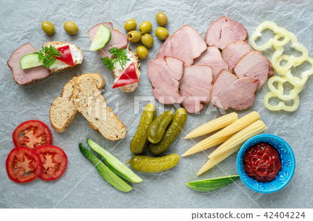 Cold appetizer. Cold cuts. Cold appetizer. Cold cuts. 42404224
