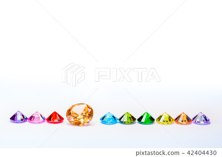 a row of colorful diamonds 42404430