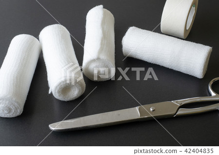Medical bandages with scissors Medical bandages with scissors 42404835
