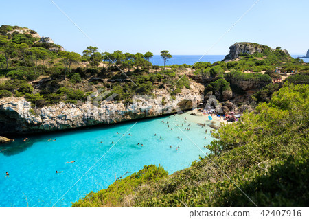 The beach of Cala des Moro in Mallorca, Spain 42407916