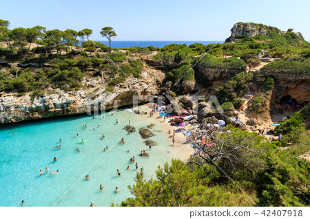 The beach of Cala des Moro in Mallorca, Spain 42407918