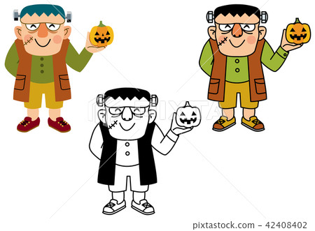 Halloween material costume Frankenstein Halloween material costume Frankenstein 42408402