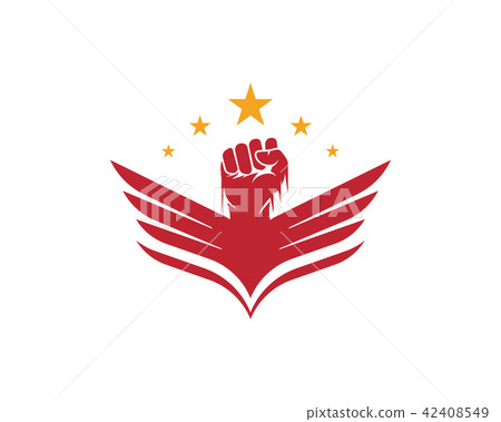 Hand strong vector icon illustration 42408549