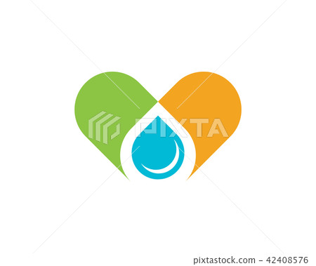 Water drop Logo Template vector 42408576