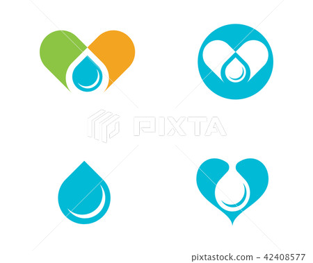 Water drop Logo Template vector 42408577