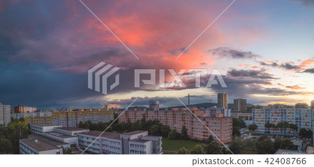 Sunset over Suburb Sunset over Suburb 42408766