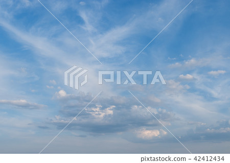 white clouds in summer blue sky 42412434