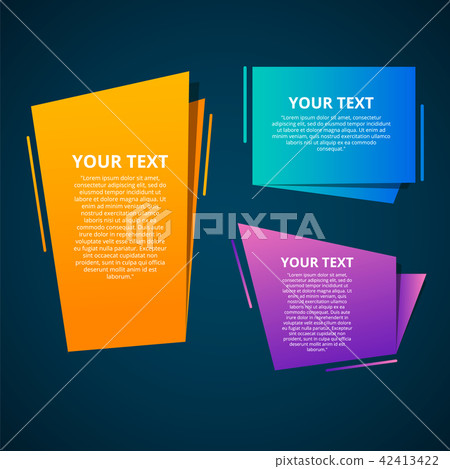 Vector abstract speed geometric origami banner - Stock Illustration ...