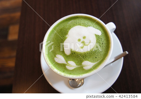 Matcha Latte Art 42413584