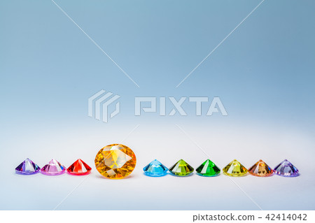 a row of colorful diamonds 42414042