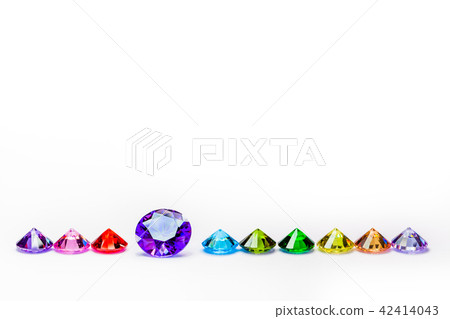 blue diamond and colorful diamonds 42414043