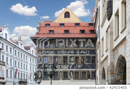 Old town houses in Prague, Czech Republic Old town houses in Prague, Czech Republic 42415405
