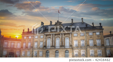 Royal Amalienborg Palace in Copenhagen Royal Amalienborg Palace in Copenhagen 42416482