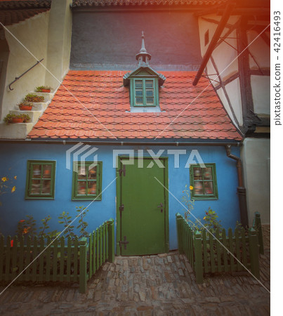 beautiful old streets of Prague. beautiful old streets of Prague. 42416493
