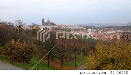 View of Prague Castle and St.Vitus cathedral View of Prague Castle and St.Vitus cathedral 42416958