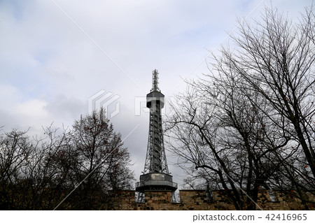 Prague Lookout Tower on Petrin hill,Czech Republic Prague Lookout Tower on Petrin hill,Czech Republic 42416965