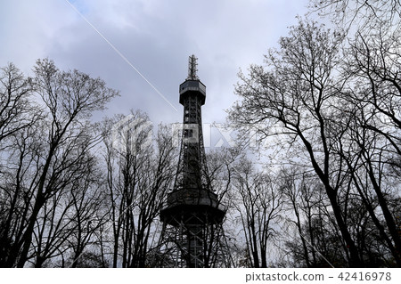 Prague Lookout Tower on Petrin hill,Czech Republic Prague Lookout Tower on Petrin hill,Czech Republic 42416978
