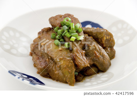 Boiled eggplant with sweet and sour miso 42417596