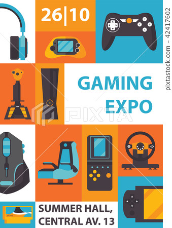 Video games and gaming expo vertical poster, good Video games and gaming expo vertical poster, good 42417602