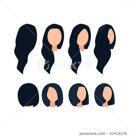 Parts of body template for design work 42418276