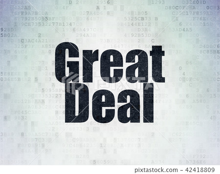 Business concept: Great Deal on Digital Data Paper background Business concept: Great Deal on Digital Data Paper background 42418809