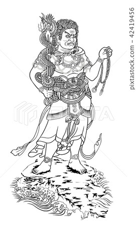 Fudo Line drawing Fudo Line drawing 42419456