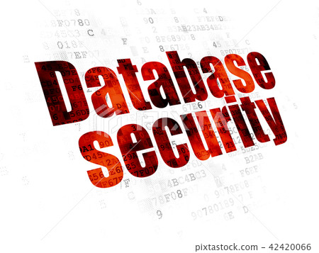 Software concept: Database Security on Digital background Software concept: Database Security on Digital background 42420066