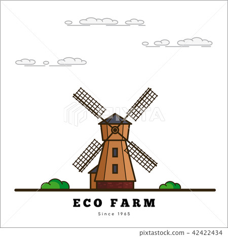 Eco farm concept - Stock Illustration [42422434] - PIXTA