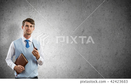 Conceptual image of young businessman. Conceptual image of young businessman. 42423683