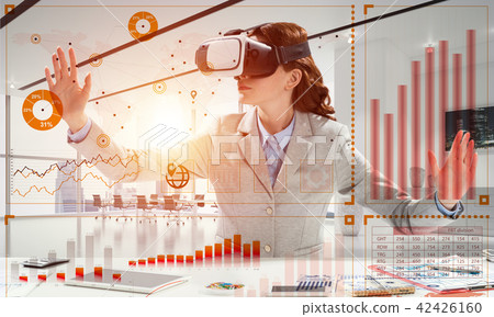 Woman and modern technologies Woman and modern technologies 42426160