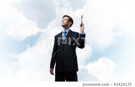 Conceptual image of modern doing business Conceptual image of modern doing business 42426175