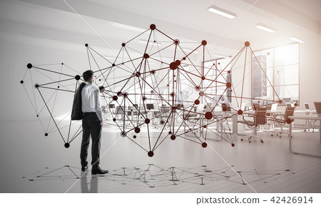 Networking and social communication concept as effective point for modern business 42426914