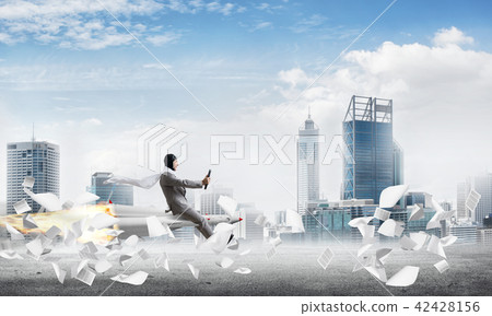 Business success and targets achievement concept. Business success and targets achievement concept. 42428156
