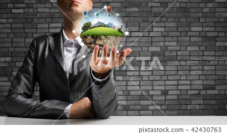 Modern eco friendly city and ecology concepts. 42430763