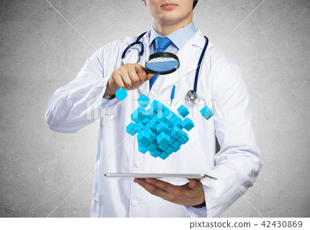 Conceptual image of analytical doctor Conceptual image of analytical doctor 42430869