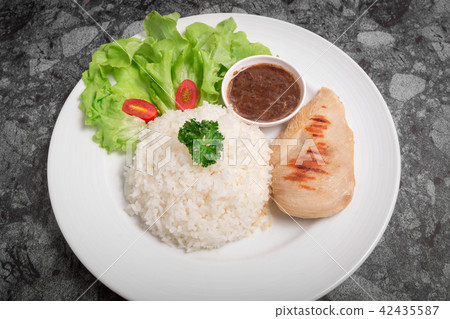 Clean food rice with Chicken Breast Clean food rice with Chicken Breast 42435587