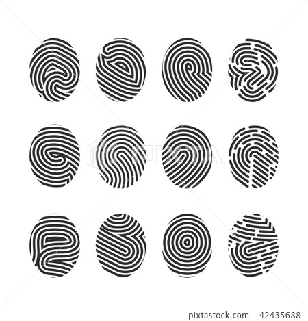 Finger print icons Finger print icons 42435688