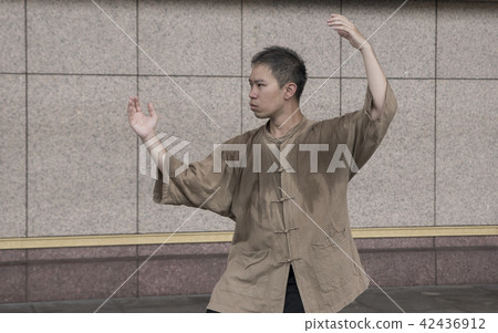 修習太極拳的武術家 42436912